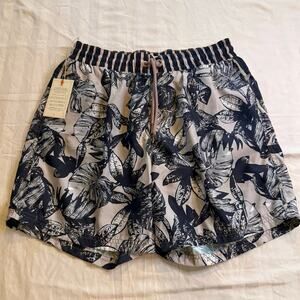 Maaji Men's Reversible Printed Mid Length Swimsuit Trunks 6" size large